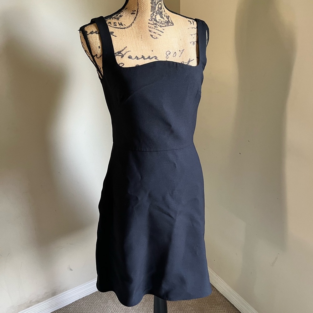 🖤SOLD🖤 Valentino Garavani Crepe Couture Fit & Flare Dress NERO, Size 6 US - Picture 11 of 16